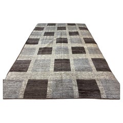 Mehrfarbiges Kastenmuster Marokkanischer Design-Teppich