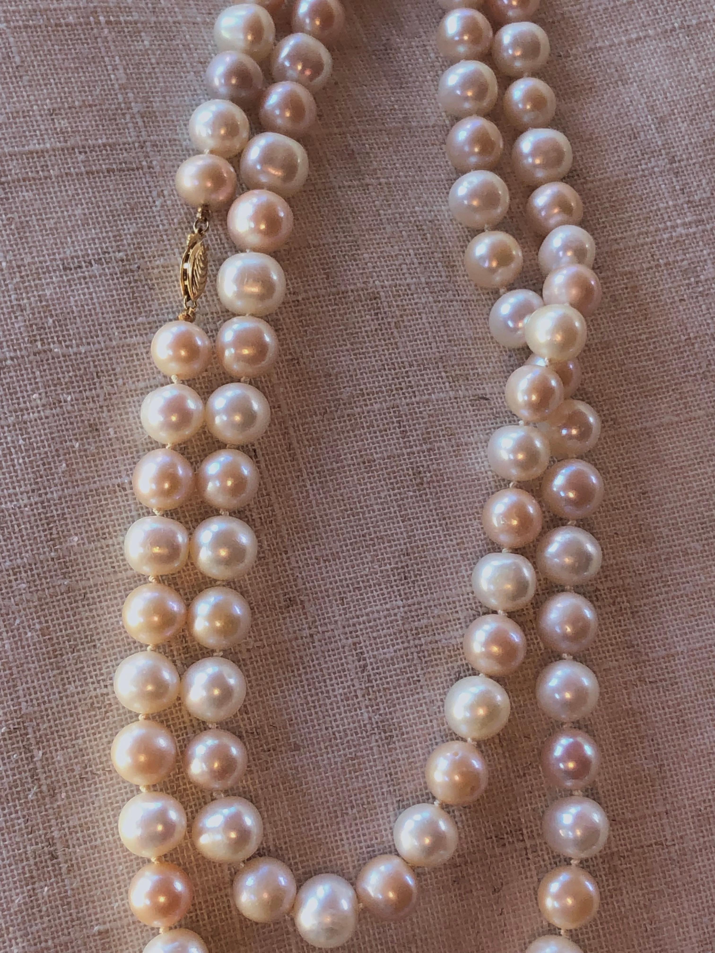 Collana di perle coltivate dei mari del sud da 36 pollici 10,5 mm - 12,5 mm in oro 14 carati in vendita 2