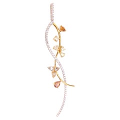 Multi-Colored Diamond Vine Pendant