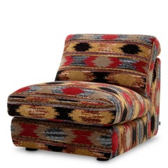 Multi-Colored Fabric Modular Chair