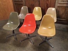 Multicolored Fiberglass Shell Chairs, Charles Eames for Herman Miller