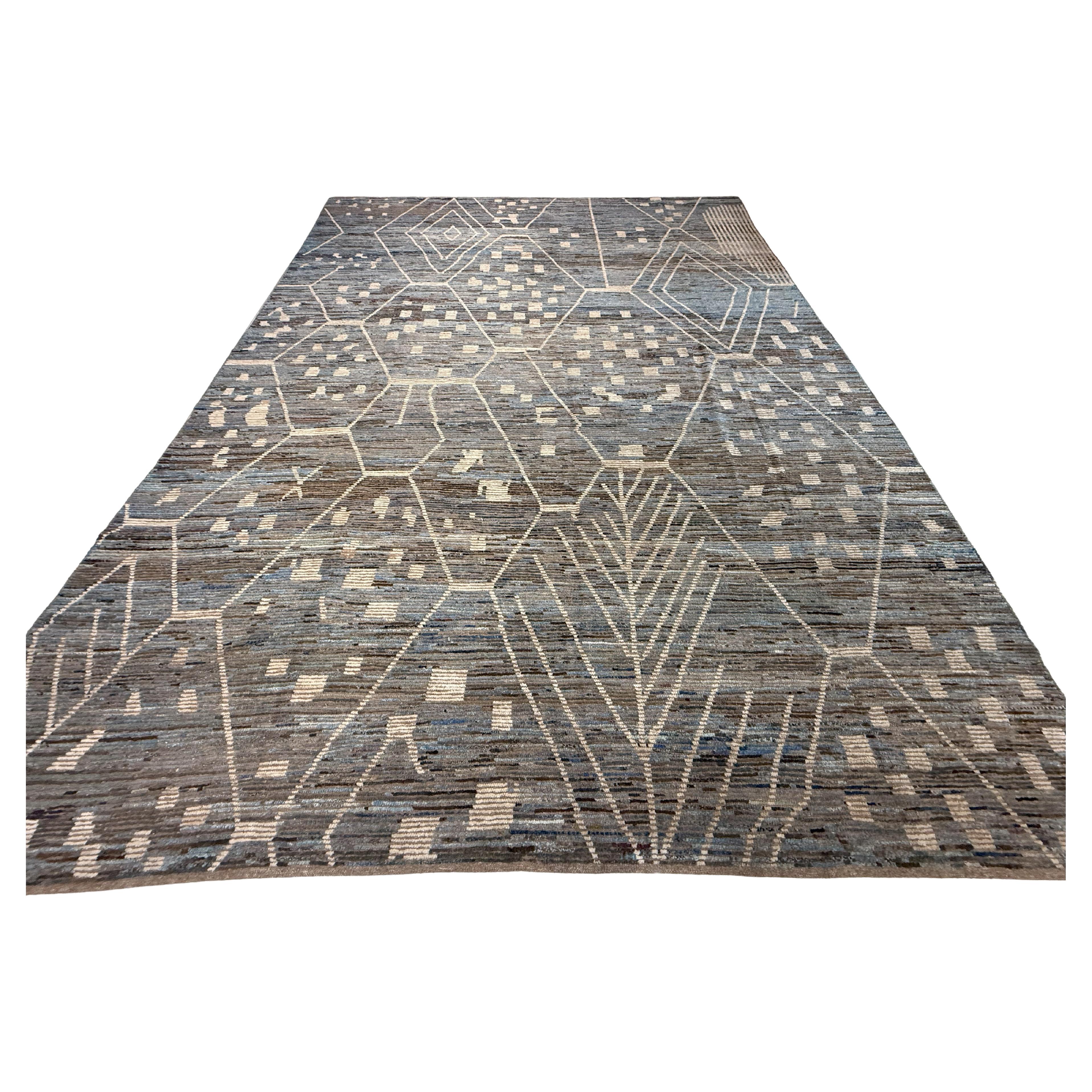 Multi-Colored Geometric Moroccan G Design Area Rug