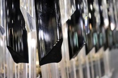 Multi-Colored Glass Chandelier by Camer