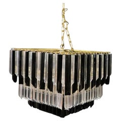 Retro Multi-Colored Glass Chandelier by Camer