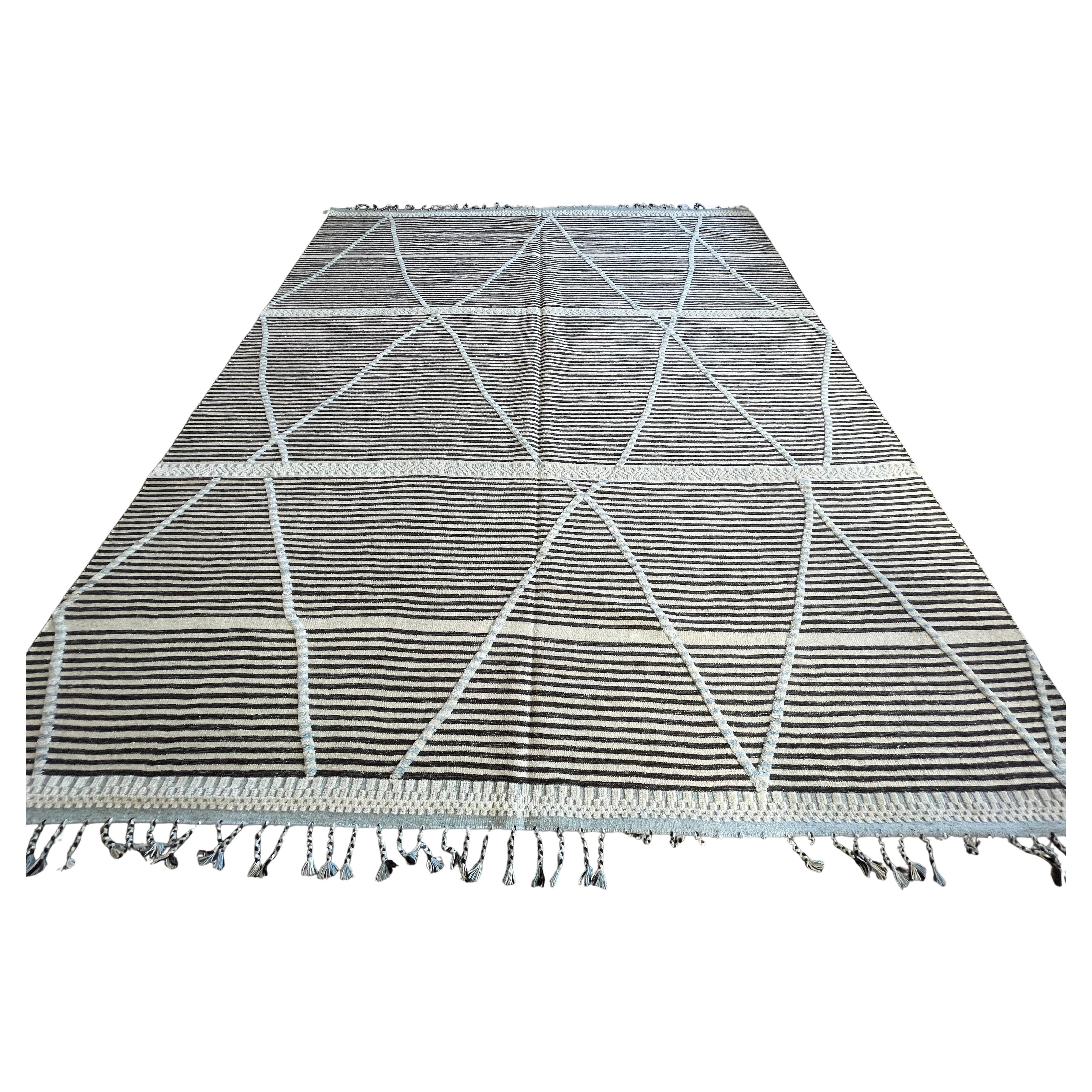 Alfombra de diseño marroquí alta y baja multicolor