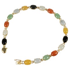 Multi Colored Jade bracelet