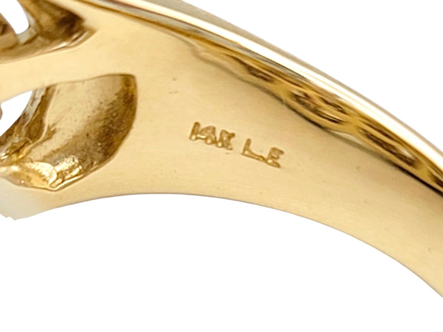 Women's Multi Colored Lab Sapphire & Natural Diamond Flower Band Ring in 14 Karat Gold For Sale