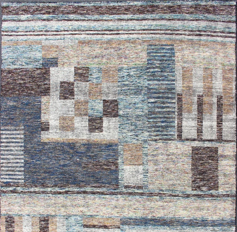 Multi-Colored Modern Design Distressed in Multi Colored and Abstract ...