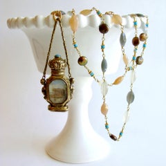 Multicolored Moonstone Palais Royal Grand Tour Scent Bottle with Seal