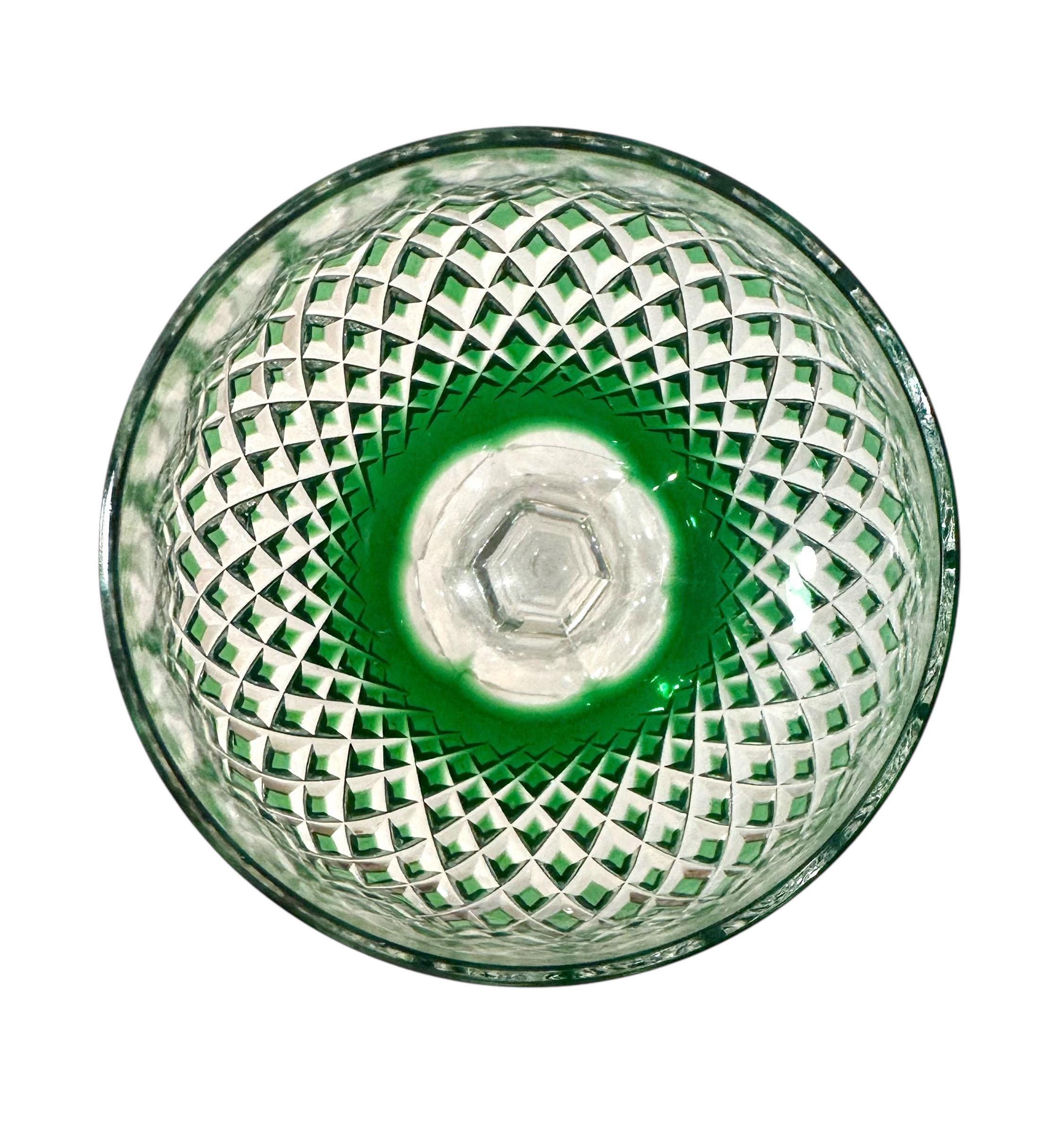 Polonais Multi Colored Mosher Glass Stems Set of Eight en vente