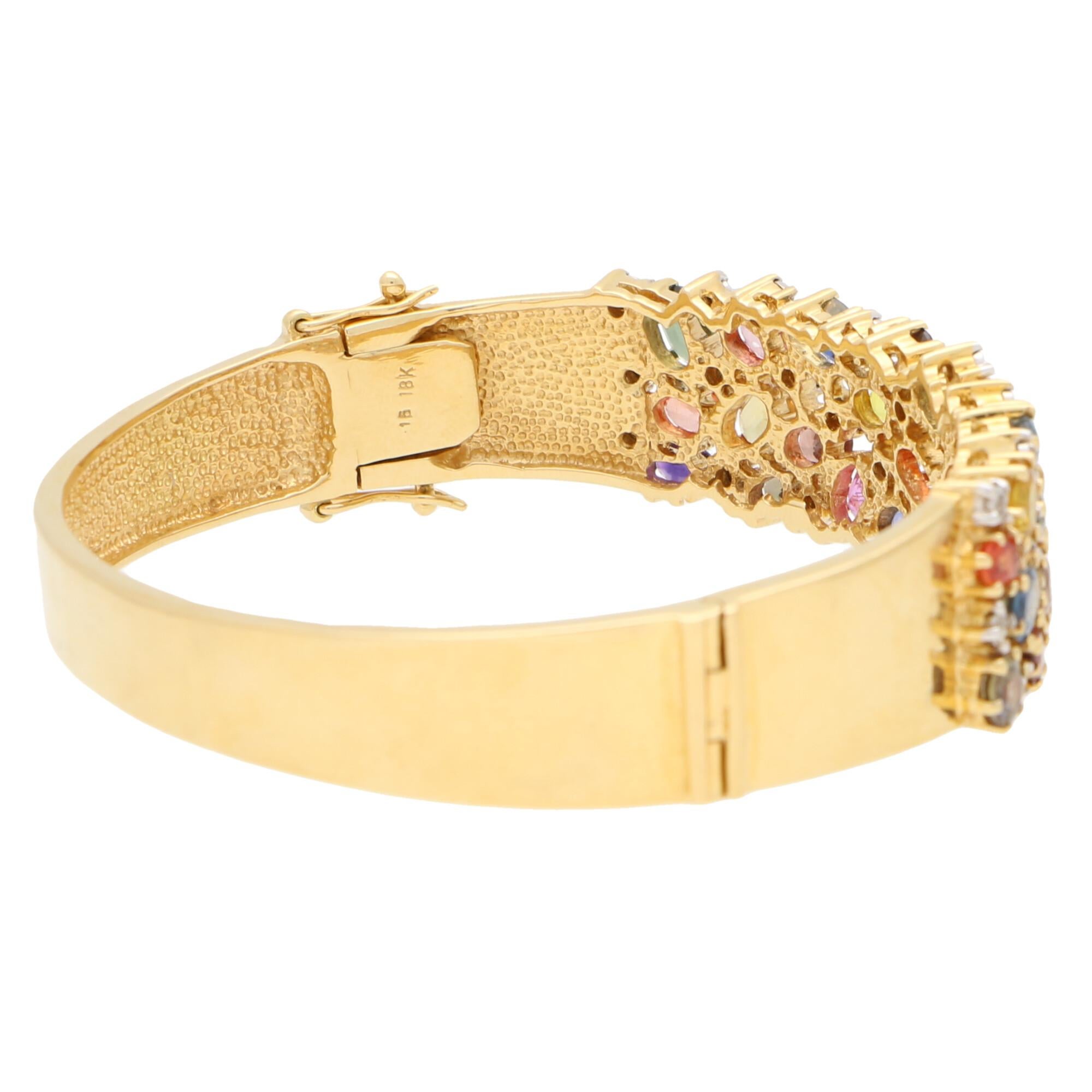 multicolor sapphire bracelet