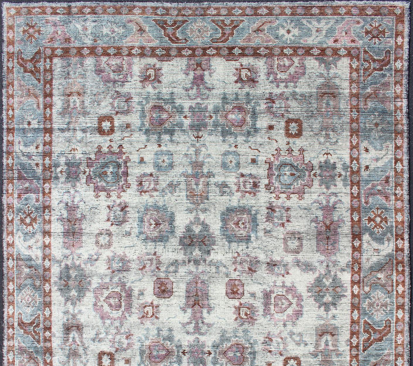 Distressed multi colored design Indian piled rug, rug KHN-1026-TR-781, country of origin / type: India / Modern Piled rug.

A unique blend of historical and modern design, this dynamic and exciting composition is beautifully suited for both