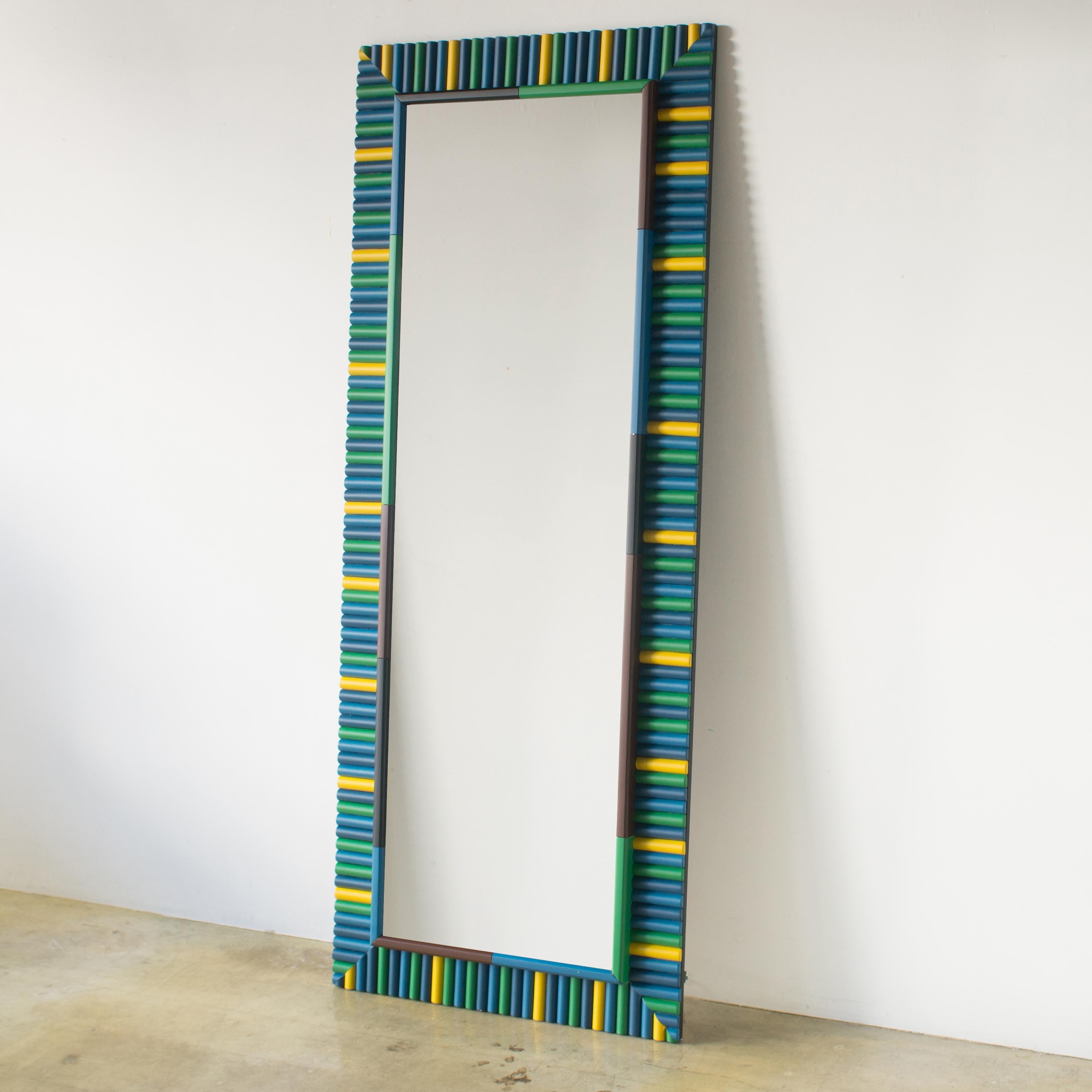 colourful mirror frame