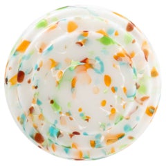 Multi-Coloured Mottled Glass Art Deco Plafonnier, circa 1930