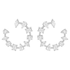 Multi-Cut Hoop Earring
