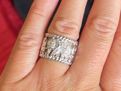 Multi Diamond Band Ring in 14k White Gold