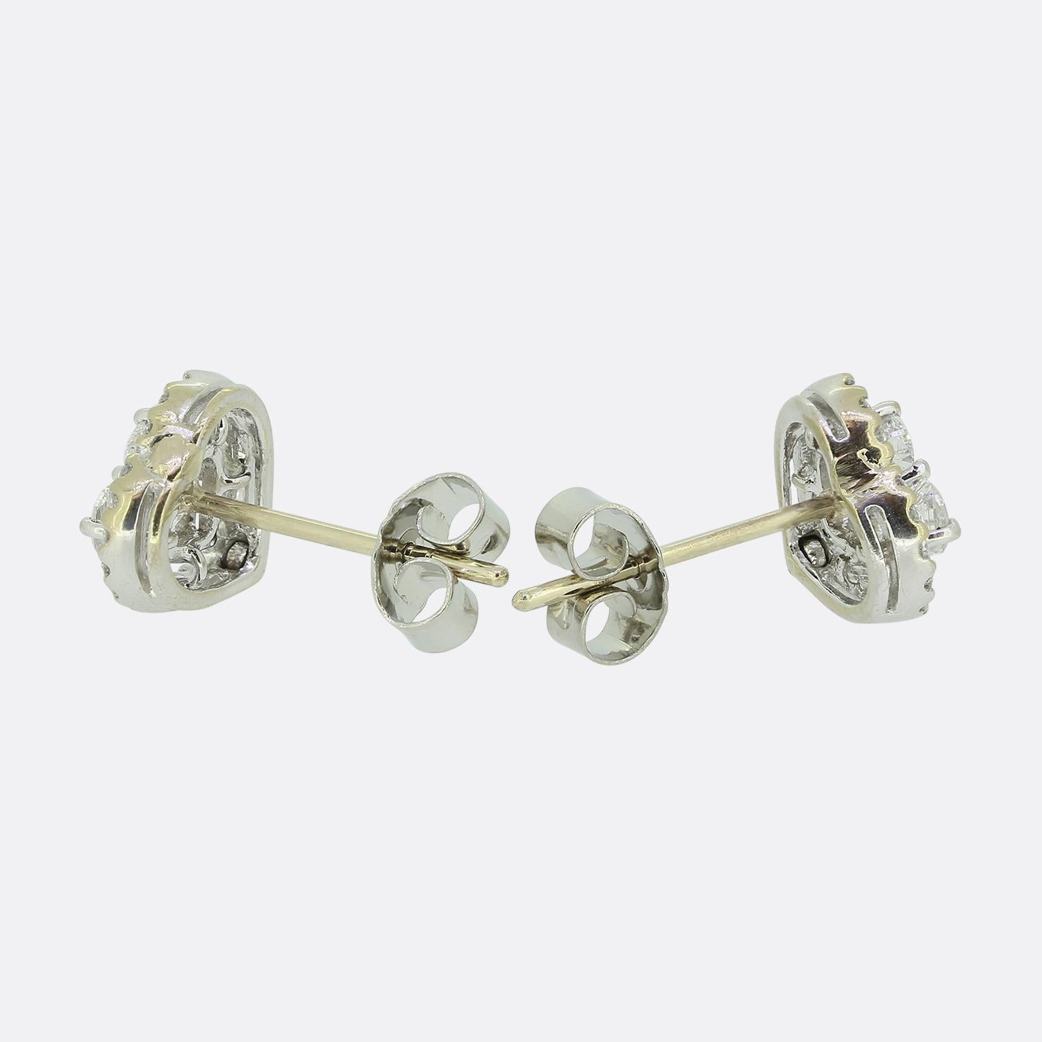 Pendientes Corazón Multi Diamante en Bueno estado para la venta en London, GB