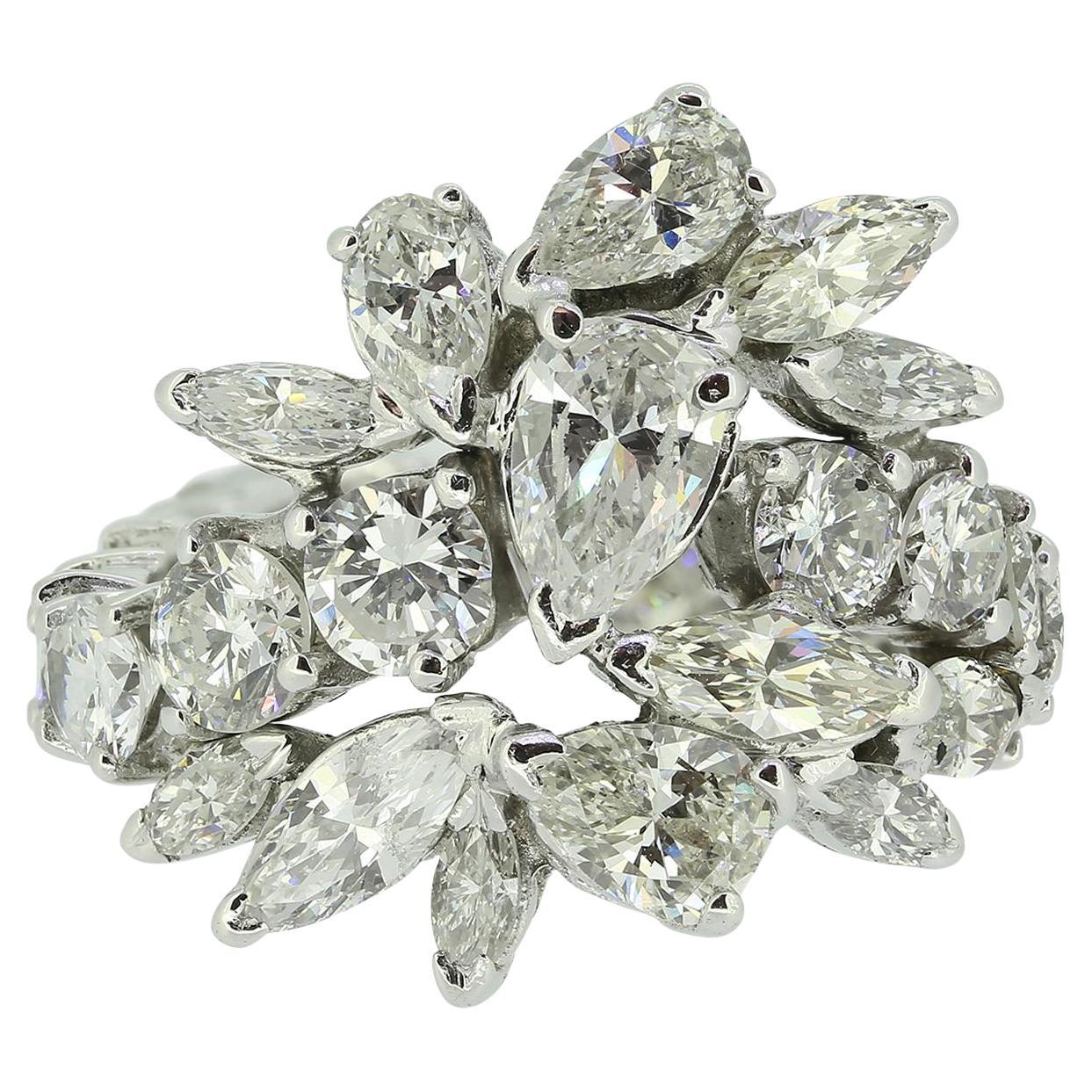 Mehr Diamant-Cluster-Ring Größe K 1/2 (51)