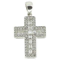 Multi Diamond Cross Pendant