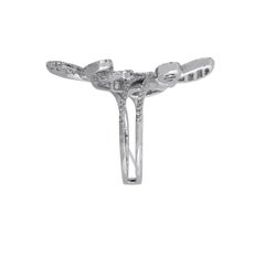 Multi Diamond Double Butterfly Ring