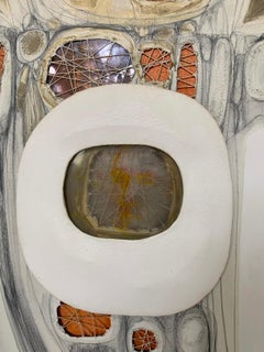 Multi-Dimensional Cut Canvas Painting by Robert Gordenier, circa 1970s