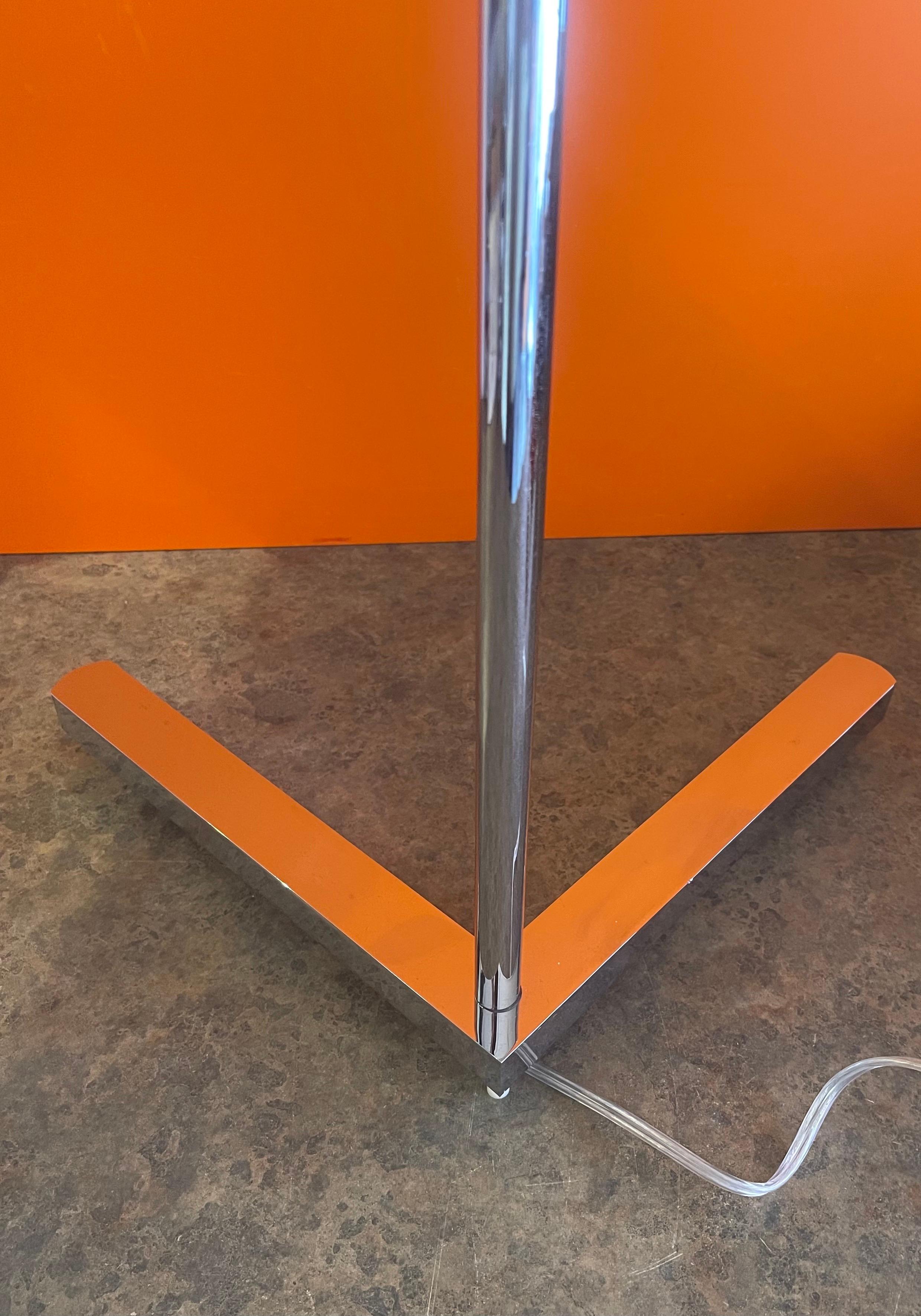 Multi-Directional Chrome Floor Lamp with 