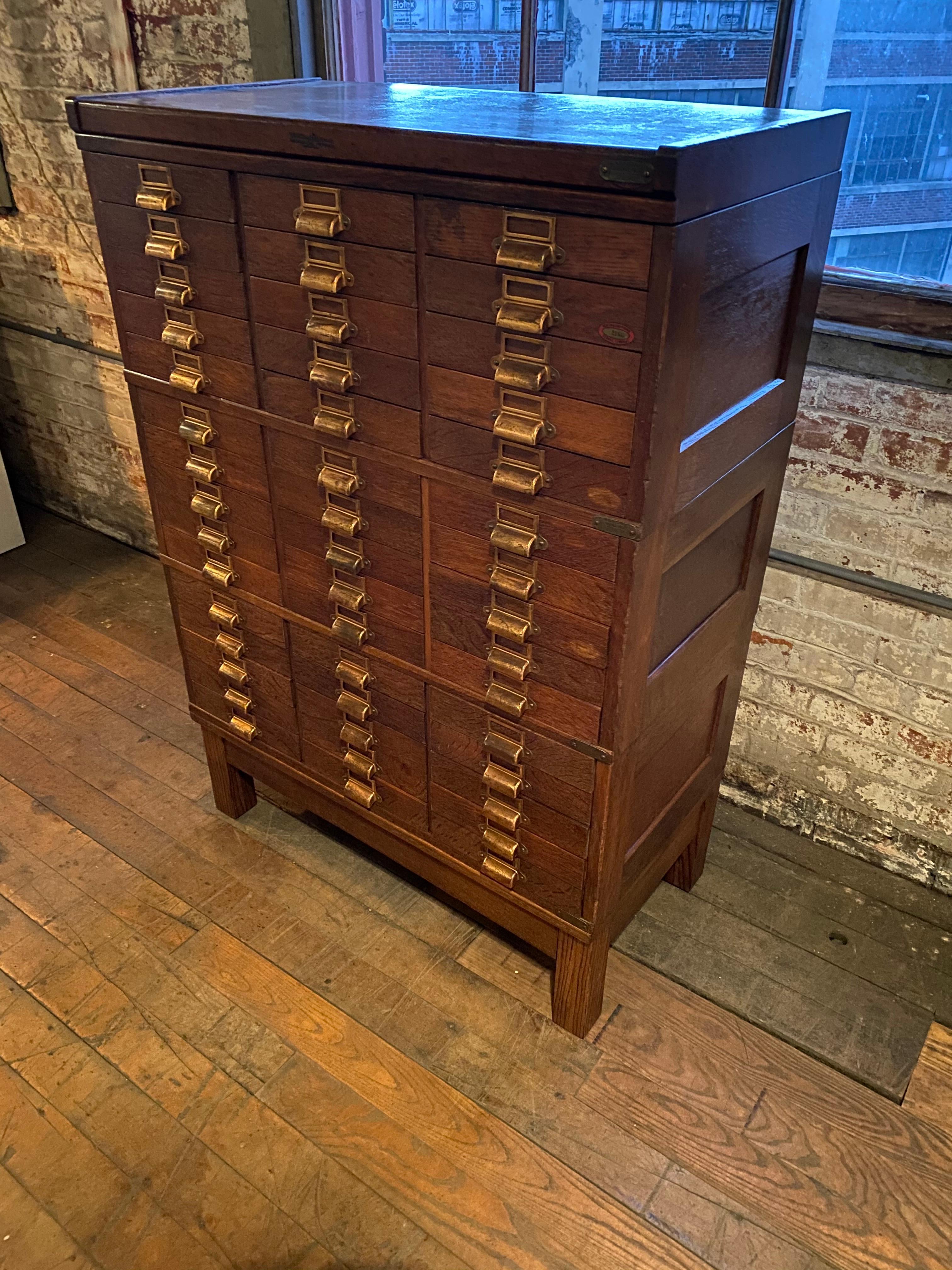 oak drawer cabinet