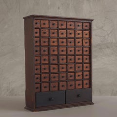 Multi-Drawer Table Top Cabinet, C 1900