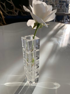 Multi Faceted Acrylic Bud Vase