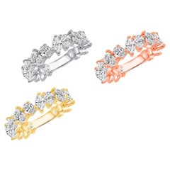 Bracelet éternel en or 18 carats diamant naturel de forme variée Diamant de forme variée 