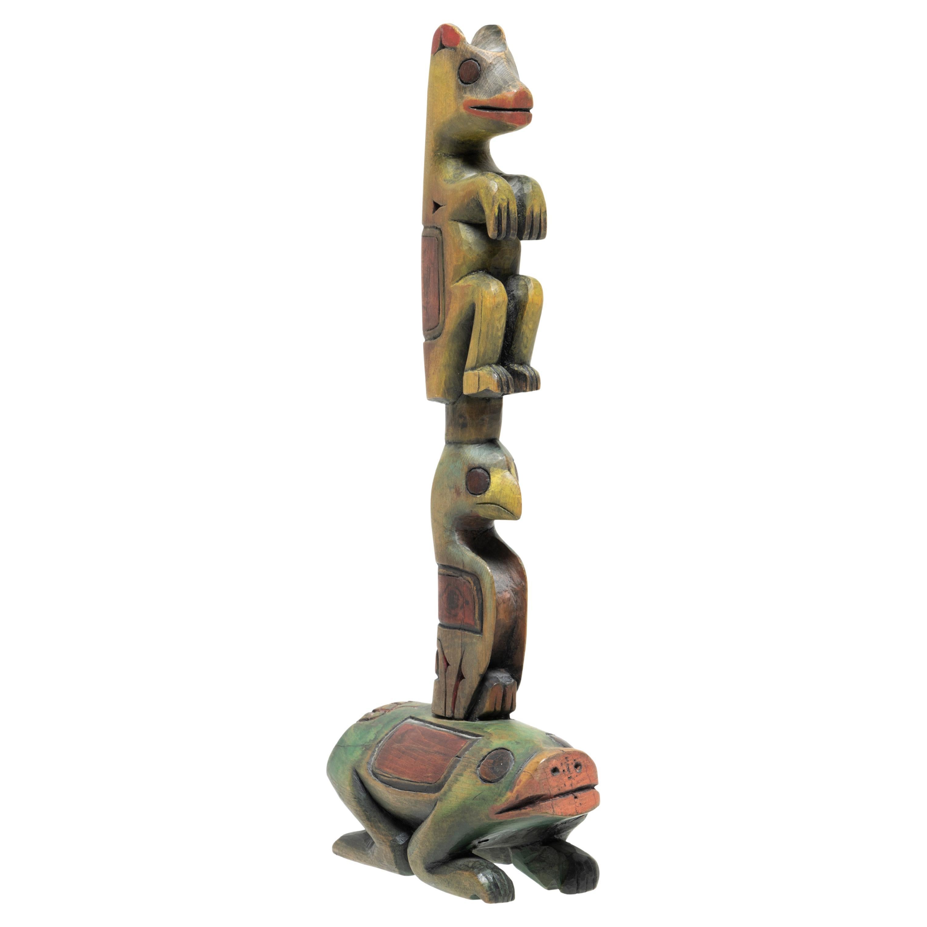 Multi-Figure Tlingit Totem For Sale