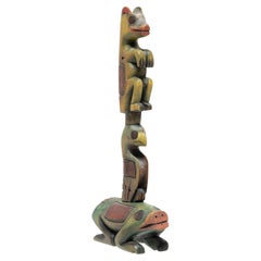 Retro Multi-Figure Tlingit Totem