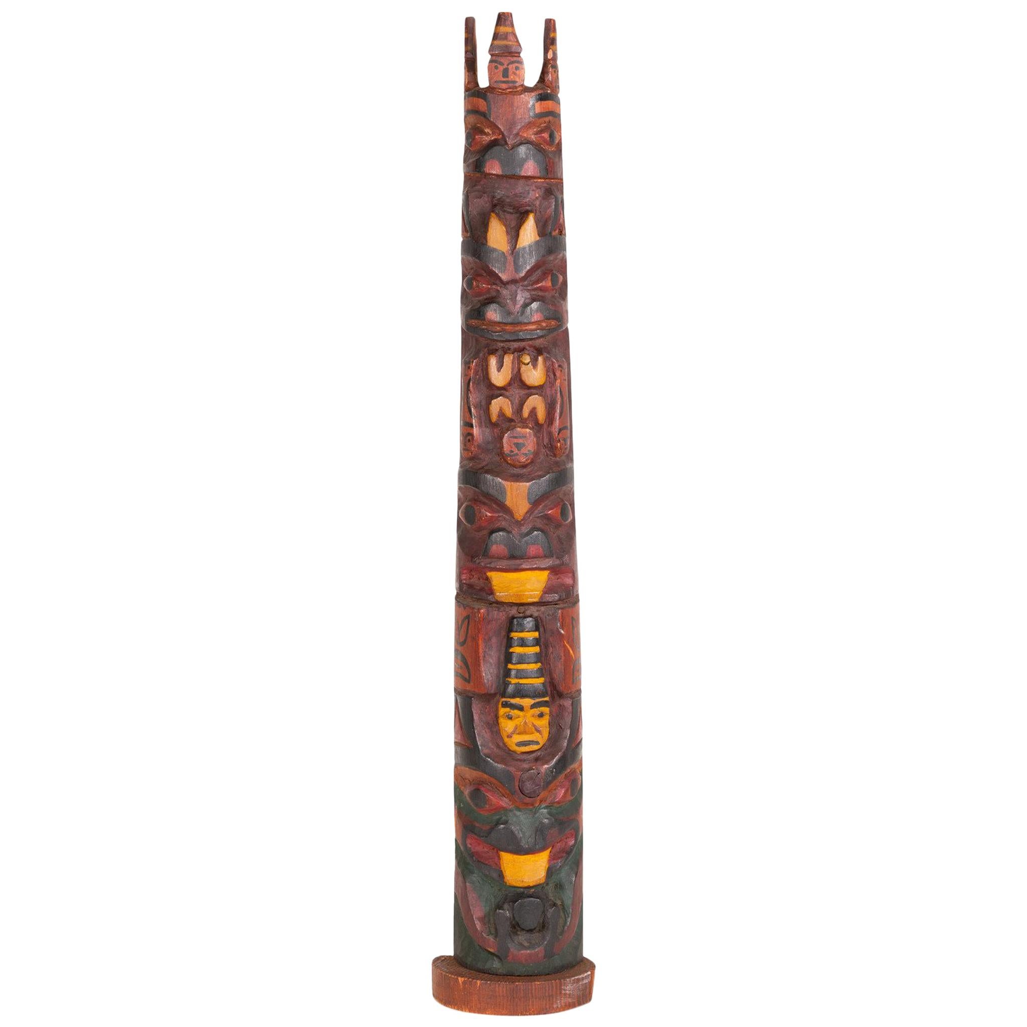 Haida-Style Totem Pole By Tsimshian Artist Moses Alexcee