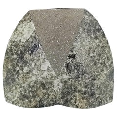 Multi-fired stoneware vase