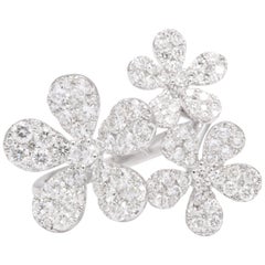 Multi Flower Diamond Ring