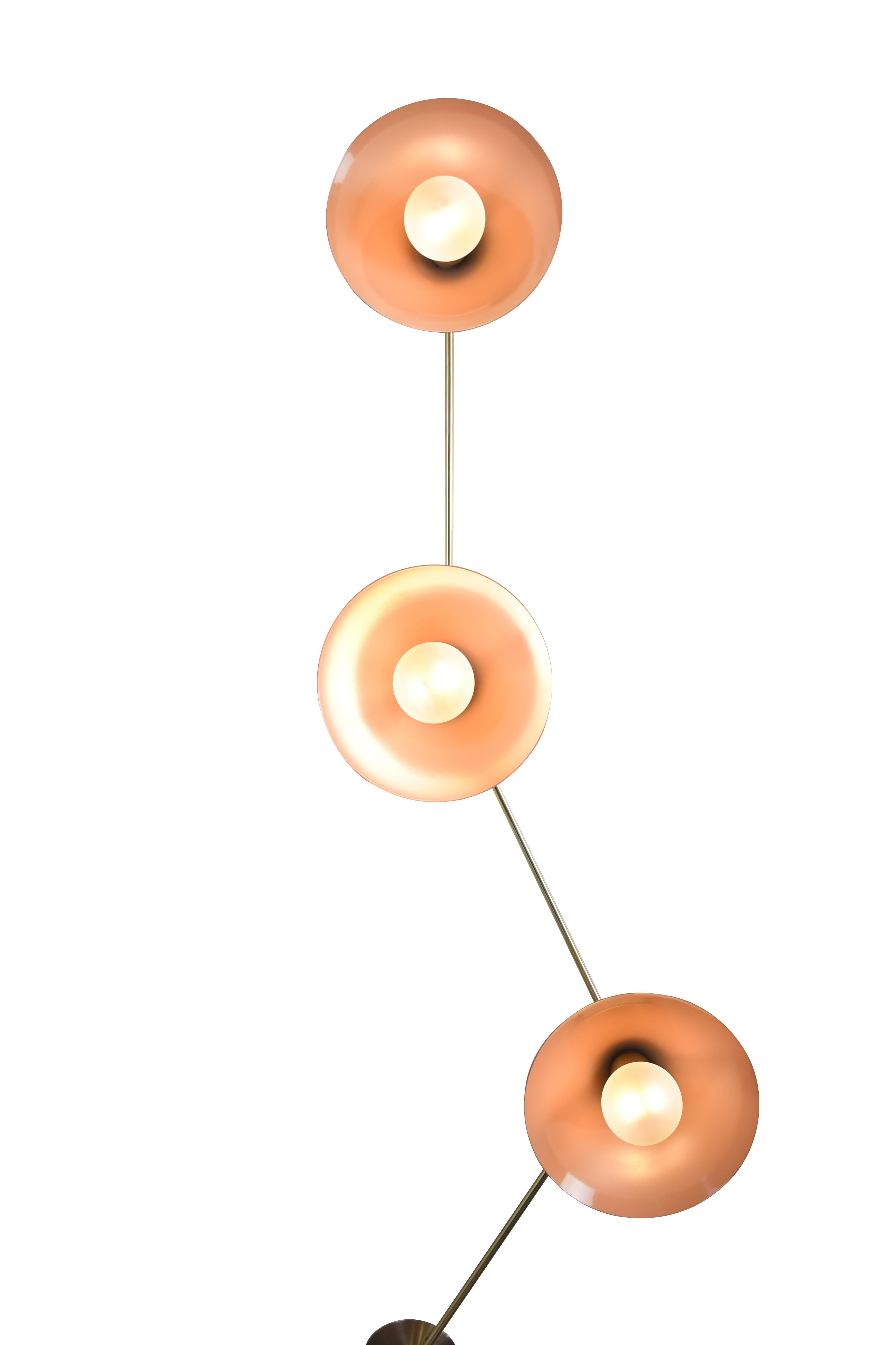 Applique multifocale in ottone e smalto Blush di Blueprint Lighting, 2019 In condizioni ottime in vendita a New York, NY
