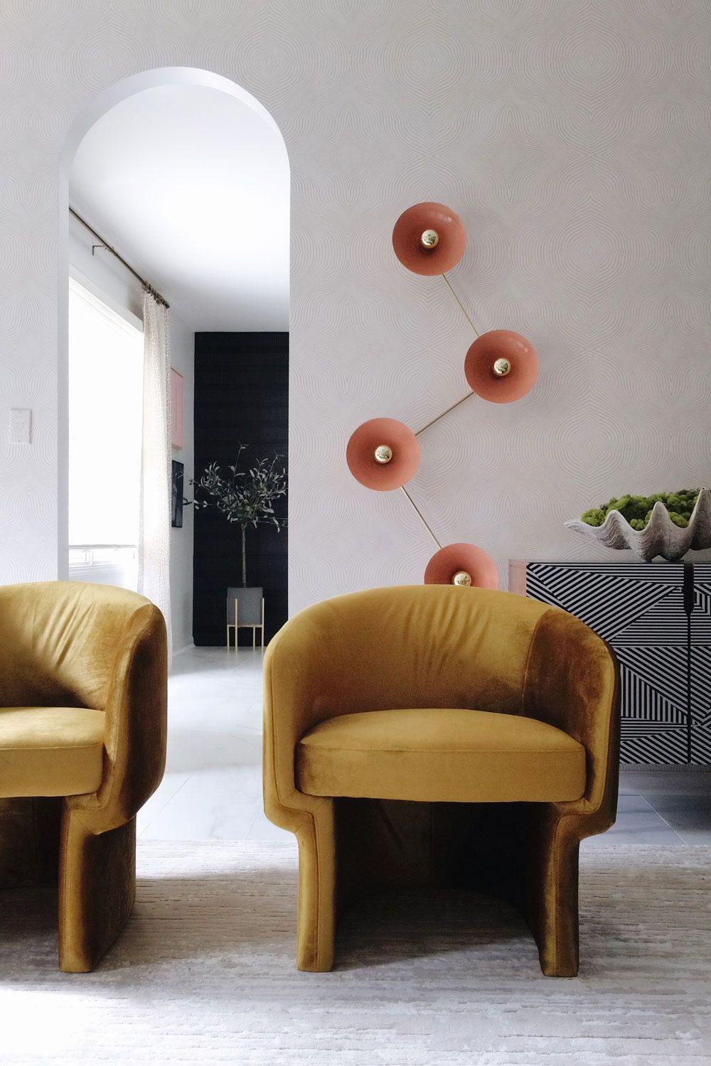 Contemporary Multi-Focal Wall Light in Brass and Blush Enamel by Blueprint Lighting, 2019 