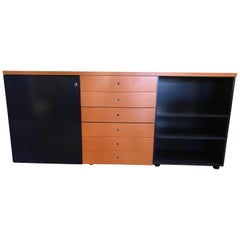 Multi Function Orange and Dark Blue Credenza by Castelijn