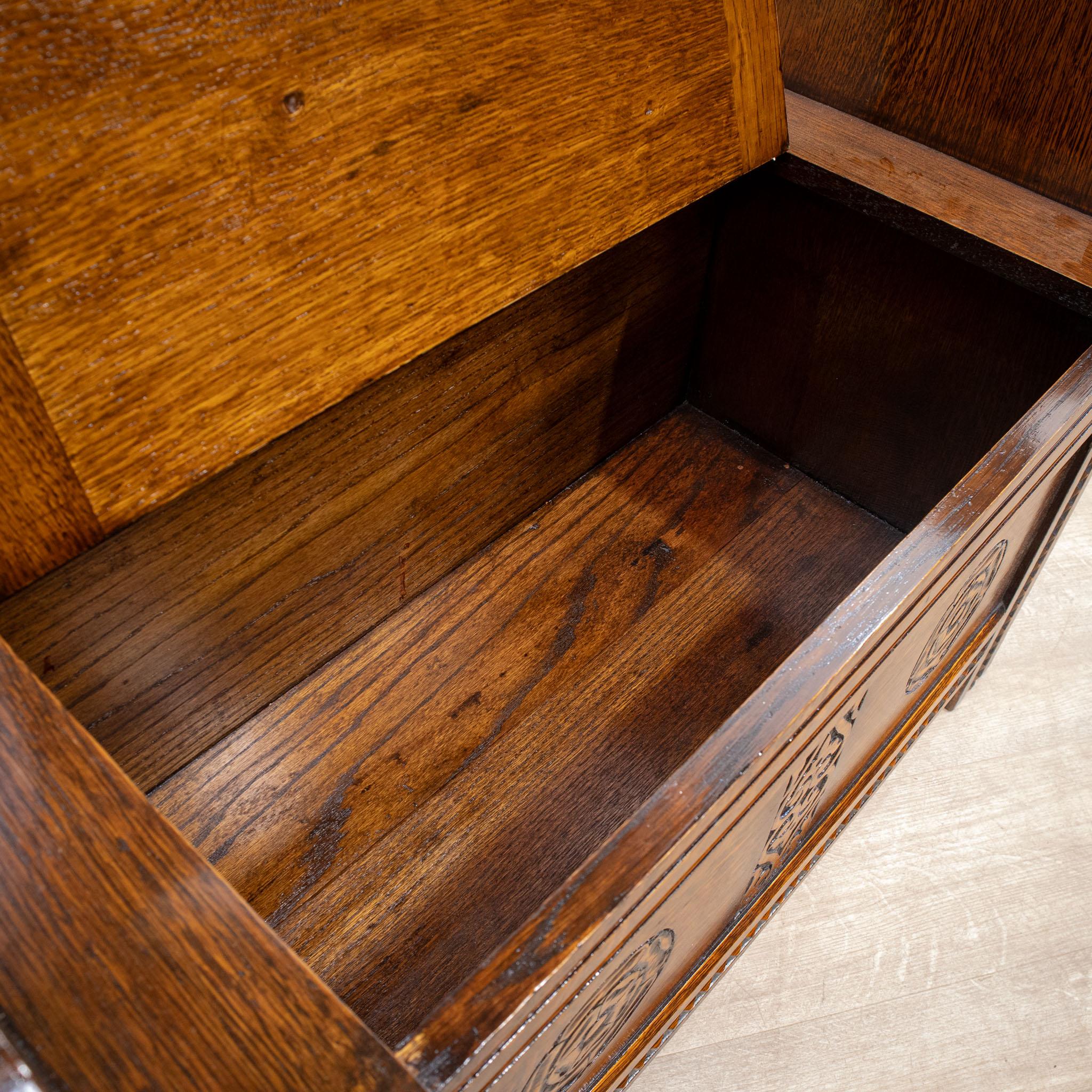 Multi-Functional Oak Monks Bench For Sale 5