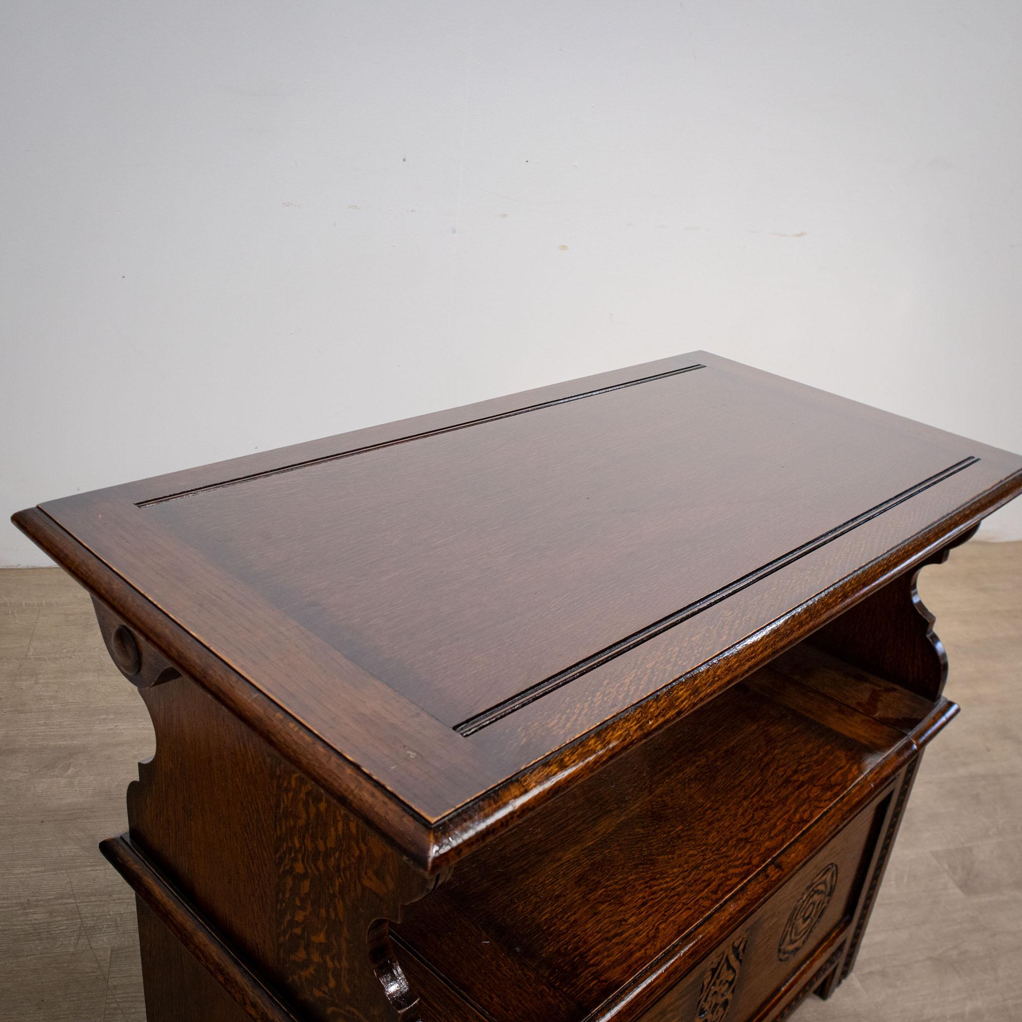 Multi-Functional Oak Monks Bench For Sale 7