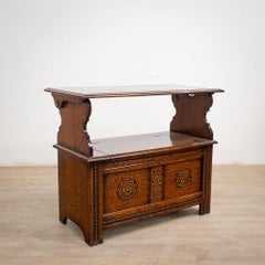 Multi-Functional Oak Monks Bench