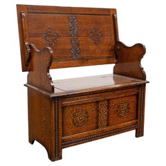 Multi-Functional Oak Monks Bench