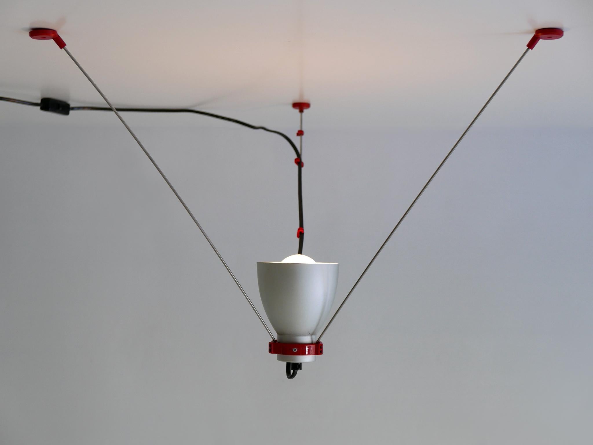 Multi-Functional Table Floor Ceiling & Wall Lamp 'Grifo' by G.H.Tew for Artemide In Good Condition For Sale In Munich, DE