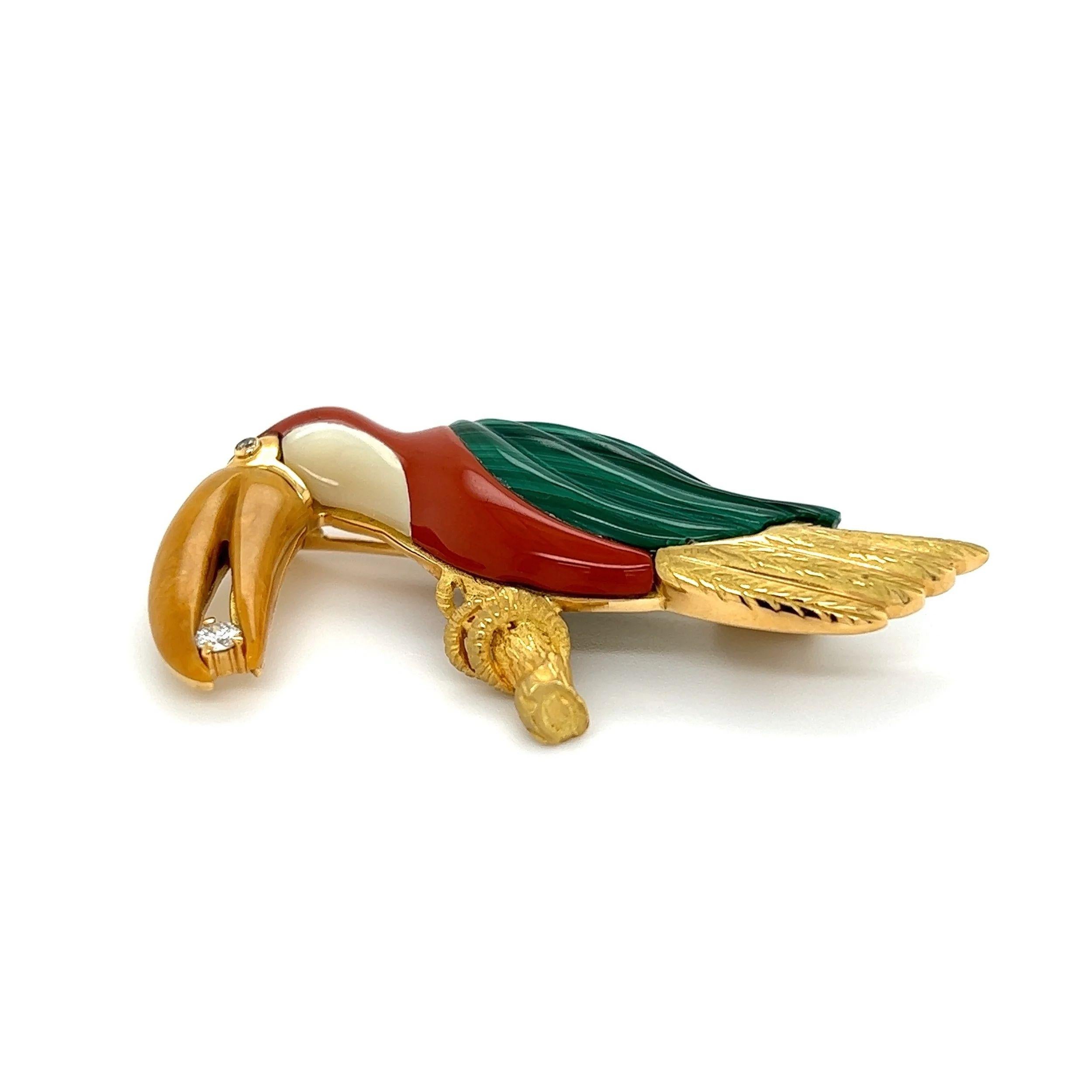 toucan brooch