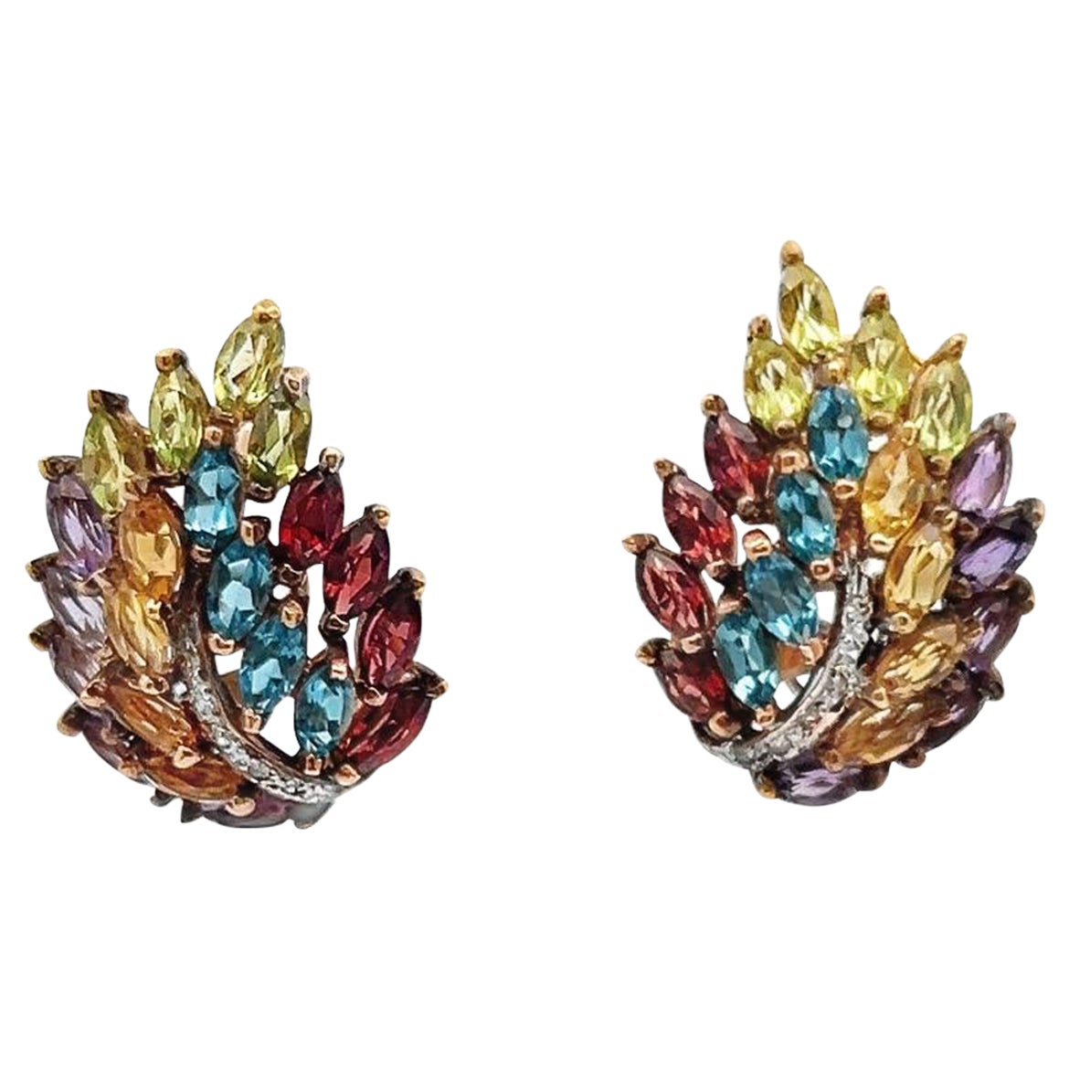 Pendientes Multi Gema