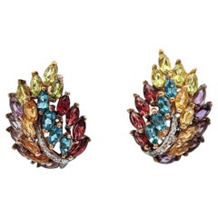Multi Gem Earrings