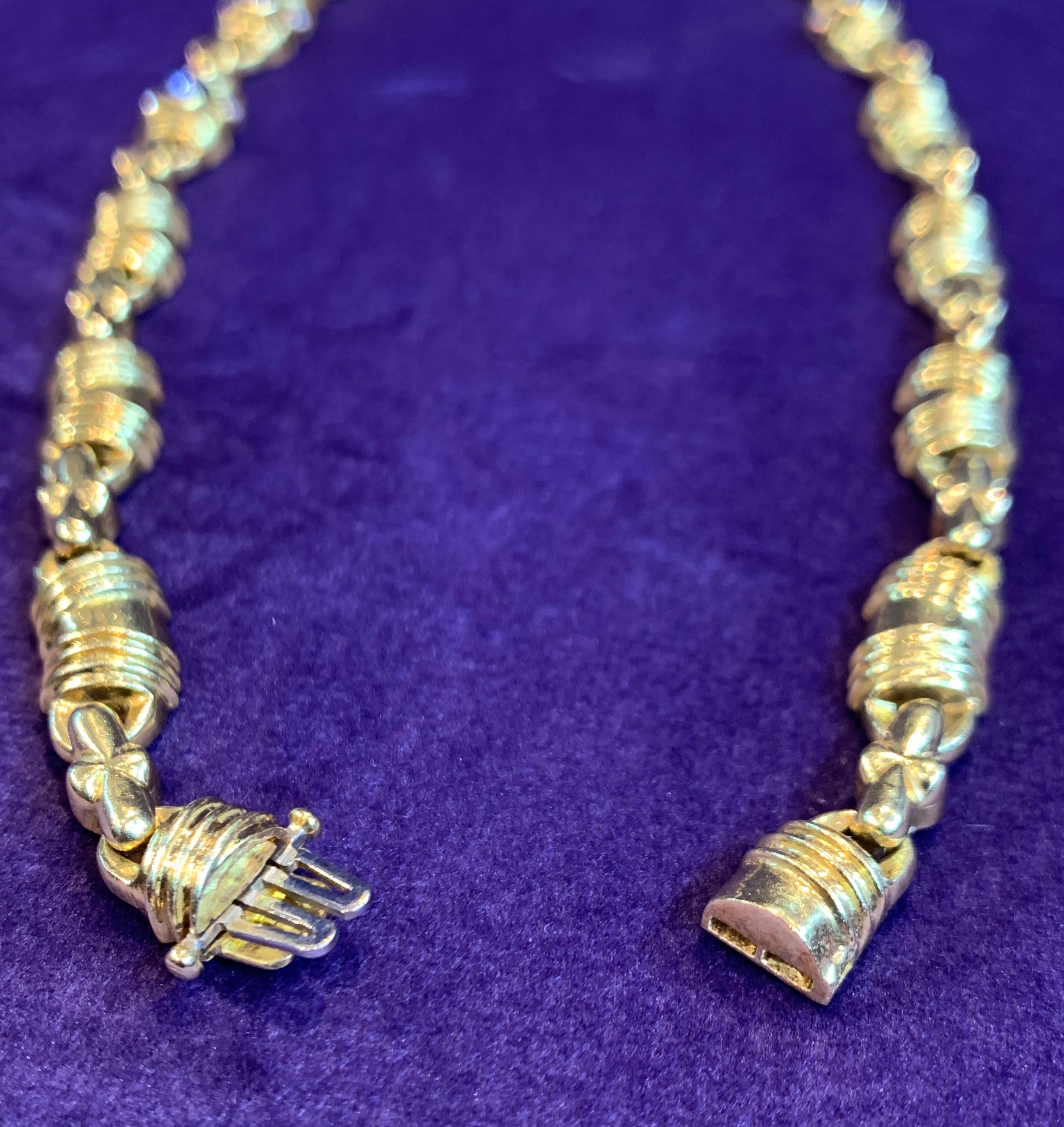 Multi Gem Gold and Diamond Necklace 2
