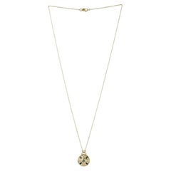 Multi Gemstone Pendant Necklace With Diamonds Made In 18k Yellow Gold