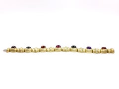 Multi-Gemstone Yellow Gold Bracelet