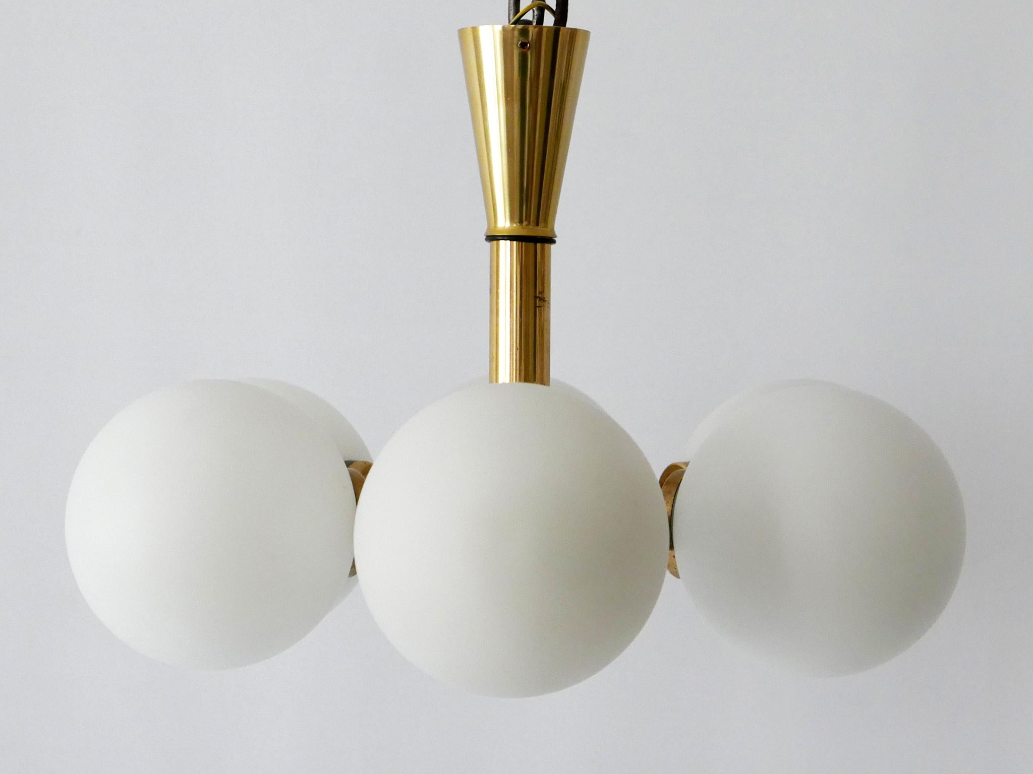 Multi-Globe Sputnik Chandelier or Pendant Lamp by Kaiser Leuchten, Germany 1970s For Sale 6